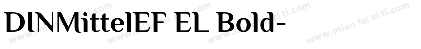 DINMittelEF EL Bold字体转换
